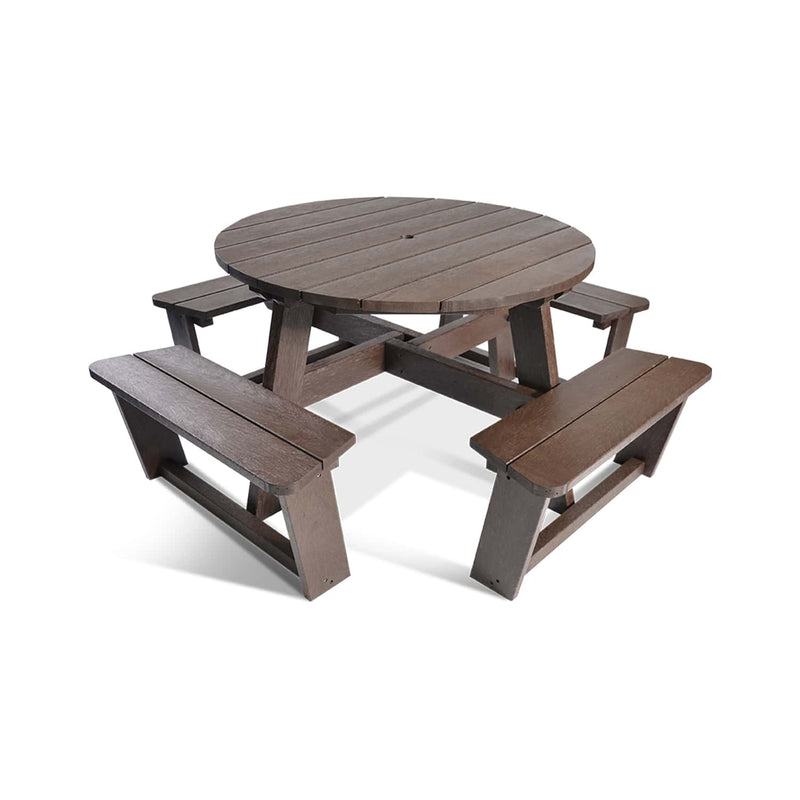 Round Backless Picnic Table